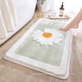 Daisy Non Slip Bath Mat Thickened Bath Rug for Bathroom Absorbent Ultra Soft Bathroom Mat Rug Fluffy Microfiber Bedside Rug